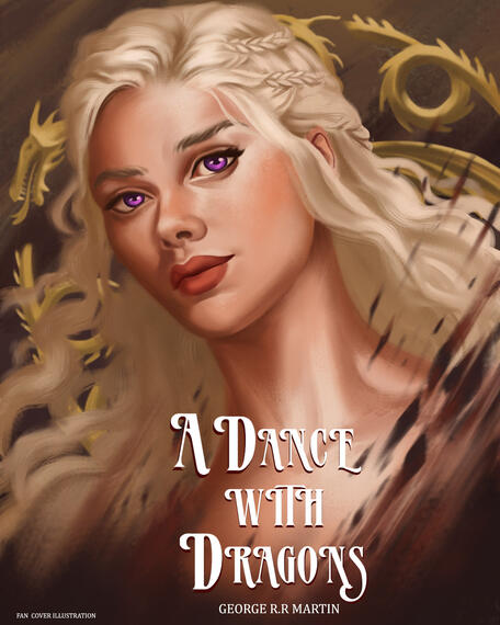 Daenerys Targaryen book cover fanart